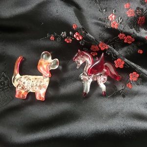 Vintage Blown Glass Animal Figurines -2